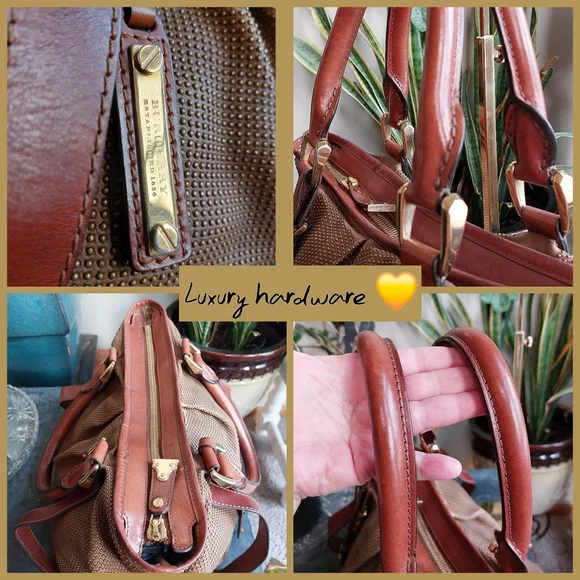 Burberry Prorsum XL bag micro studded hand made in Italy  pinnacle luxury 🖤💛🖤 - Picture 5 of 13